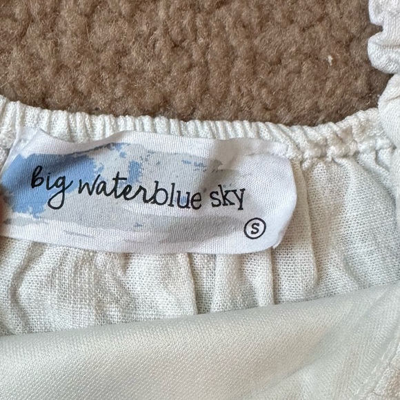 White Ruffled Strap Top - Picture 2 of 2